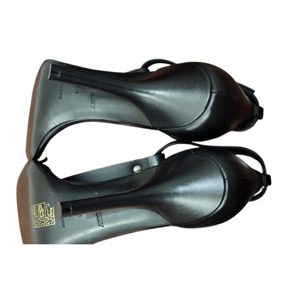 Authentic Burberry Women Black STEFANIE Toe-Ring Leather Stiletto Sandals  US 7 - Picture 15 of 16